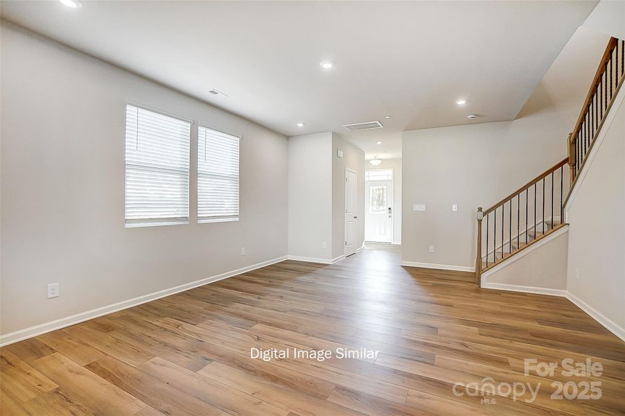 Spacious, unfurnished interior of a new home in Hedgecliff Townes, Kannapolis (Image 16). Spacious, unfurnished interior of a new home in Hedgecliff Townes, Kannapolis (Image 16).