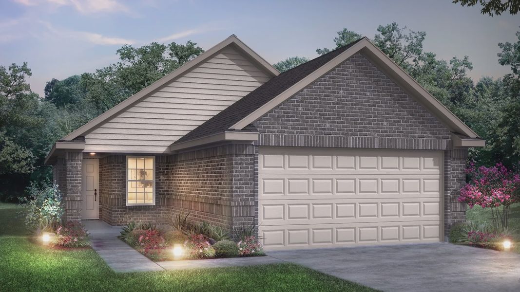 Representative exterior photo of a completed home built from the The Sweetwater by Legend Homes in Christian Meadows, Ennis, TX (Image 21).
