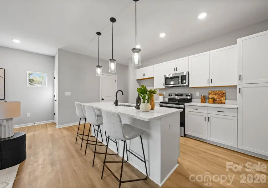 Furnished interior view inside a new home in , Charlotte (Image 4).