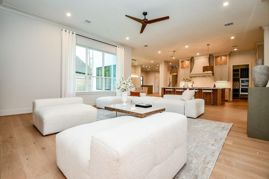 Furnished interior view inside a new home in , Houston (Image 44).