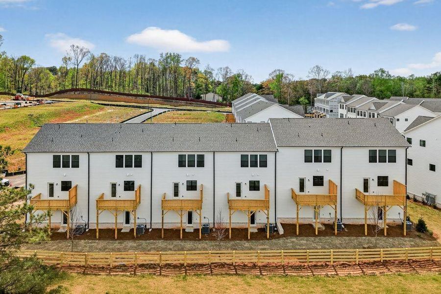 Exterior details and patio area of a home in Rosewood Farm, Lawrenceville (Image 28).