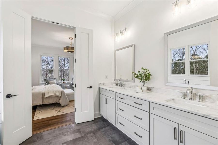 Furnished interior view inside a new home in , Dawsonville (Image 32).