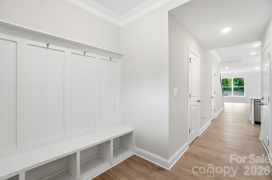 Drop zone in the foyer