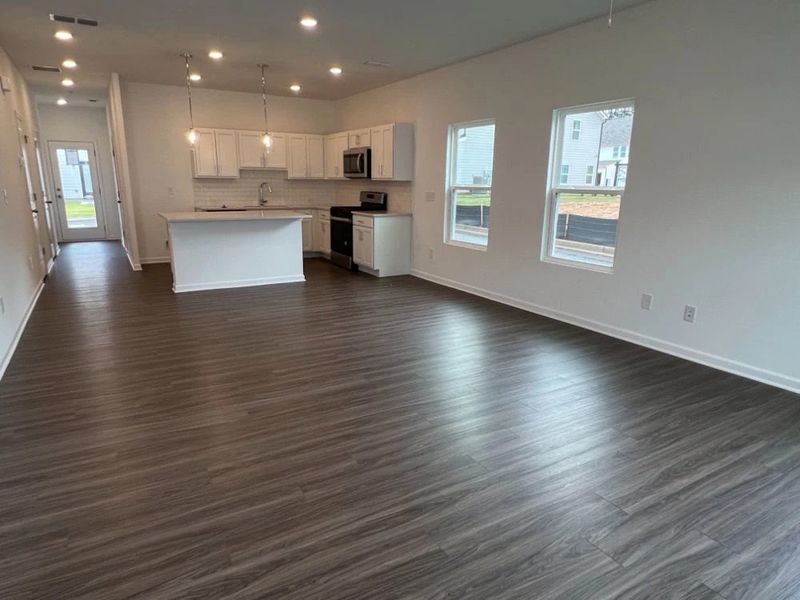 Sample Photo: Family Room and Kitchen