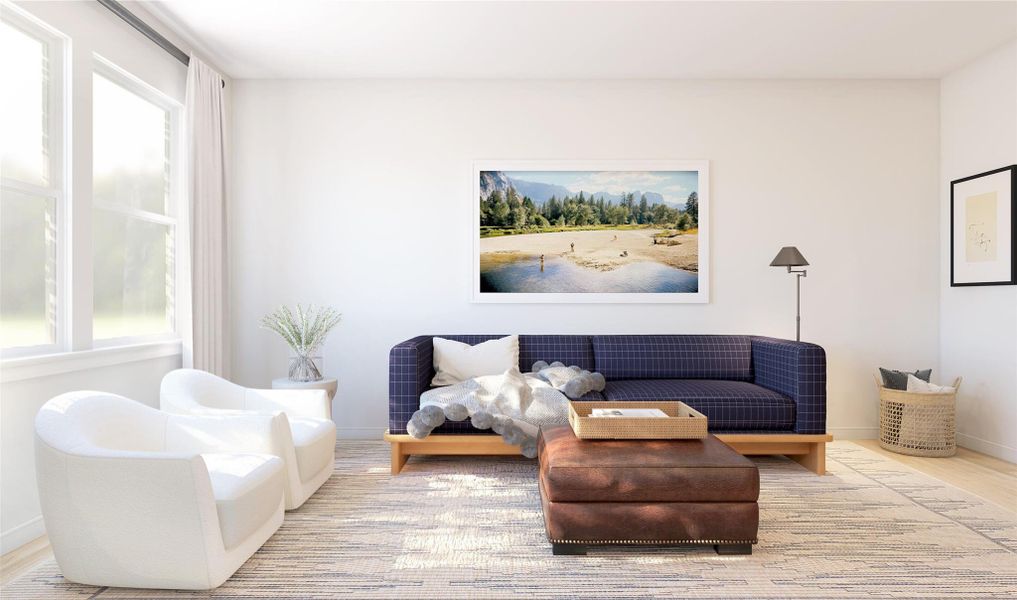 Versatile media room (*Artist rendering used for illustration purposes only.) Versatile media room (*Artist rendering used for illustration purposes only.)