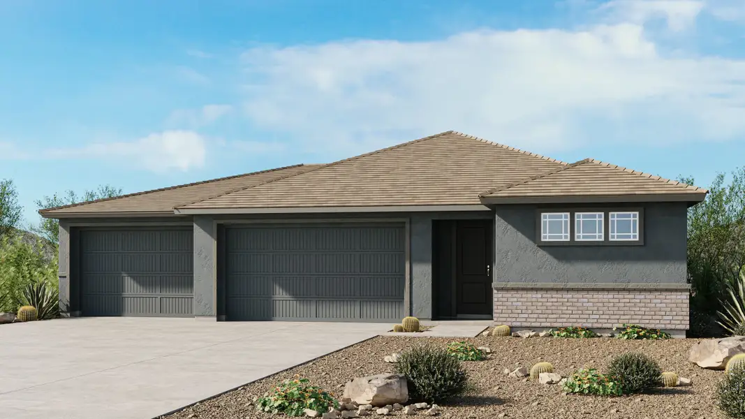 Representative exterior photo of a completed home built from the Compass by Taylor Morrison in Salero Journey, Laveen, AZ (Image 3).