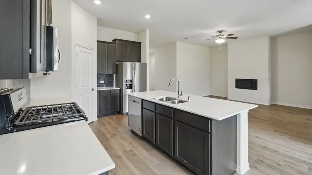 Furnished interior view inside a new home in Lakewood Trails, Forney (Image 3).