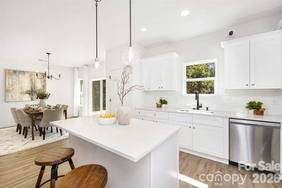 Furnished interior view inside a new home in , Charlotte (Image 7). Furnished interior view inside a new home in , Charlotte (Image 7).