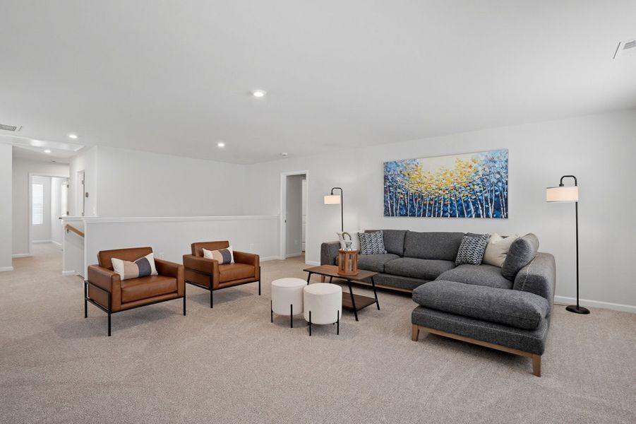 Furnished interior view inside a new home in Waxhaw Landing, Monroe (Image 25).