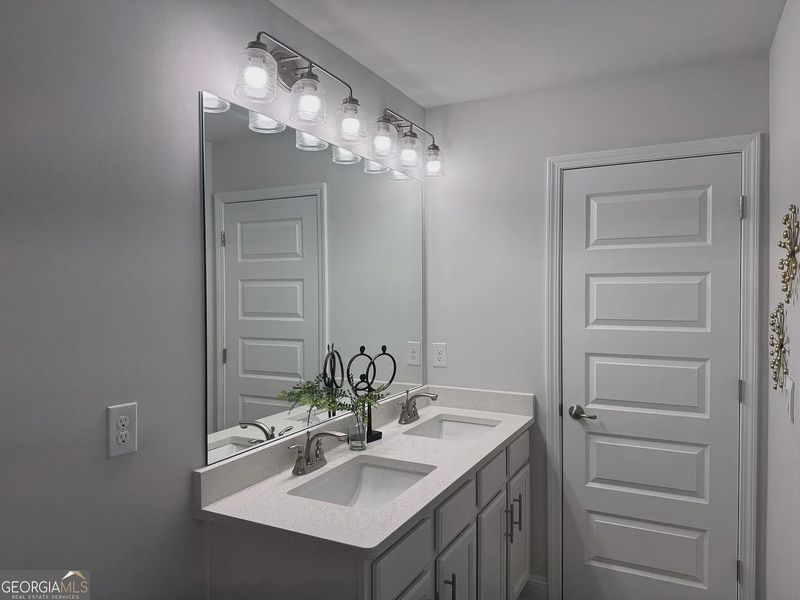 Furnished interior view inside a new home in Magnolia Villas, Cornelia (Image 13).