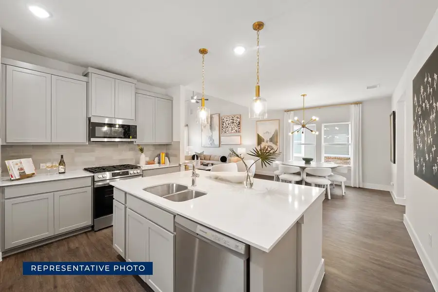 Representative furnished interior of a home built from the Harrison F by First Texas Homes in Oaklawn, Van Alstyne (Image 9).