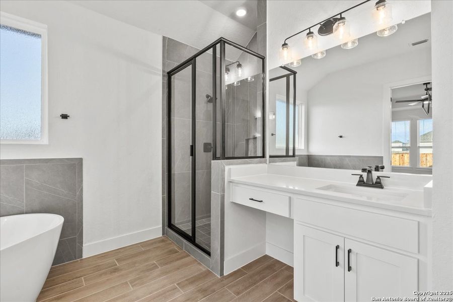 Furnished interior view inside a new home in Village at Three Oaks, Seguin (Image 12).