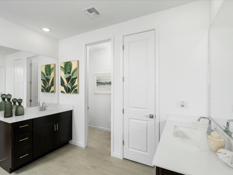 Furnished interior view inside a new home in Rancho Mirage Signature Series, Maricopa (Image 16).