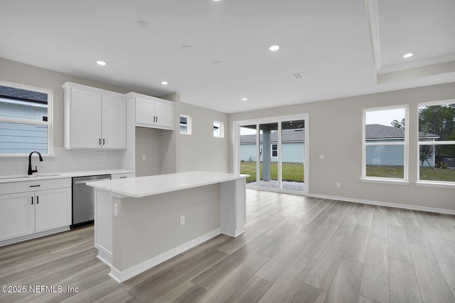 Furnished interior view inside a new home in Del Webb Wildlight, Yulee (Image 15).