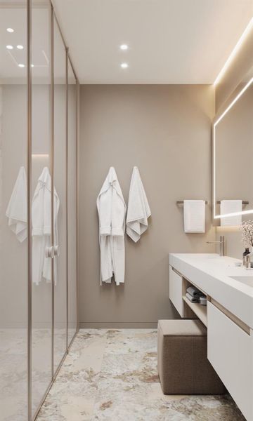 Furnished interior view inside a new home in , Fort Lauderdale (Image 9).