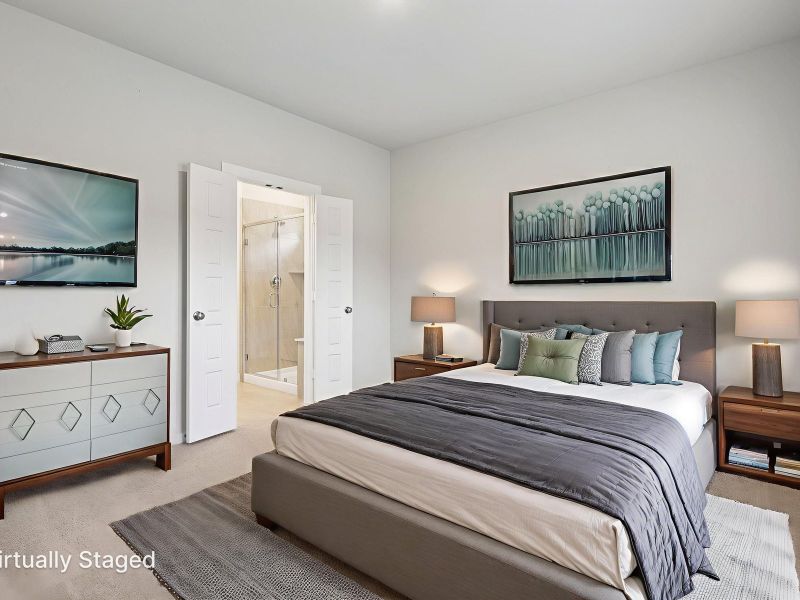 Furnished interior view inside a new home in Riviera Pines - Traditional Series, Huffman (Image 6).