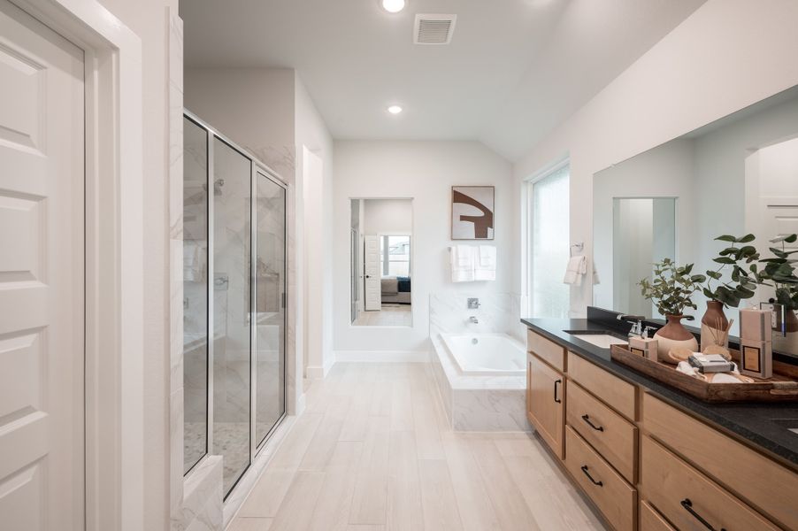 Representative furnished interior of a home built from the Falcon by Tri Pointe Homes in Trillium, Richmond (Image 11).
