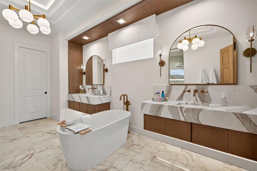 Furnished interior view inside a new home in , Sarasota (Image 38).