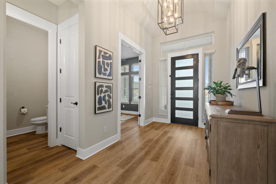 Furnished interior view inside a new home in Bryson, Leander (Image 19). Furnished interior view inside a new home in Bryson, Leander (Image 19).