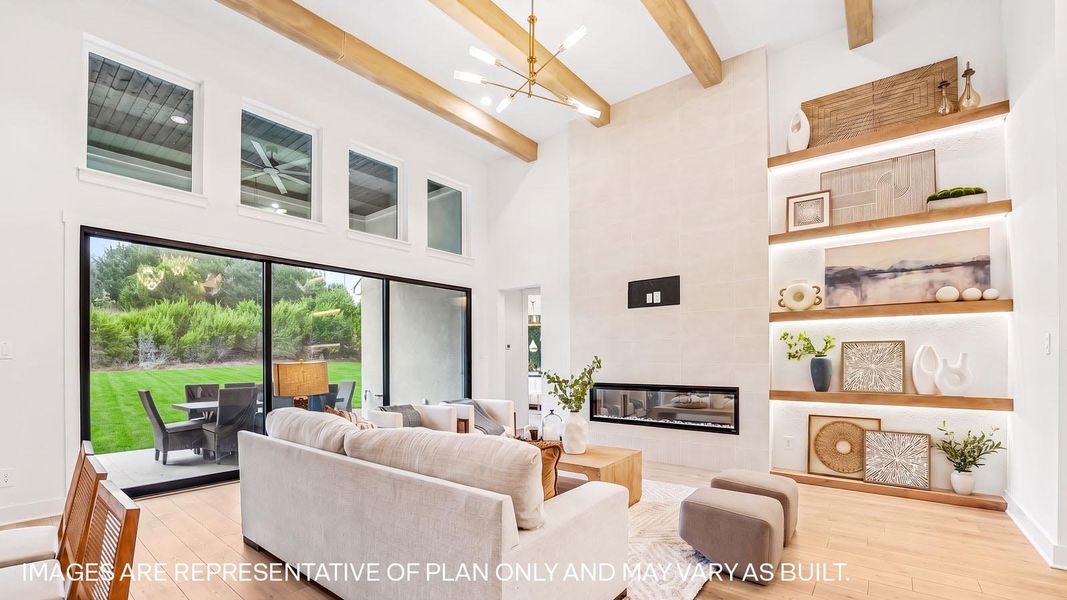 Representative furnished interior of a home built from the The Bremond by D.R. Horton in Sola Vista at West Cypress Hills, Briarcliff (Image 5).