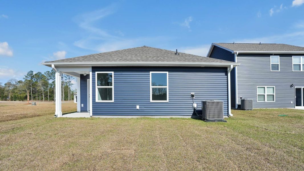 Exterior details and patio area of a home in Lockwood Landing, Supply (Image 20). Exterior details and patio area of a home in Lockwood Landing, Supply (Image 20).