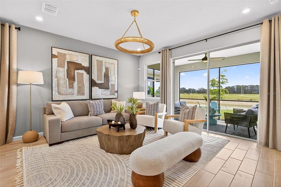 Furnished interior view inside a new home in Crosswind Ranch, Parrish (Image 7).