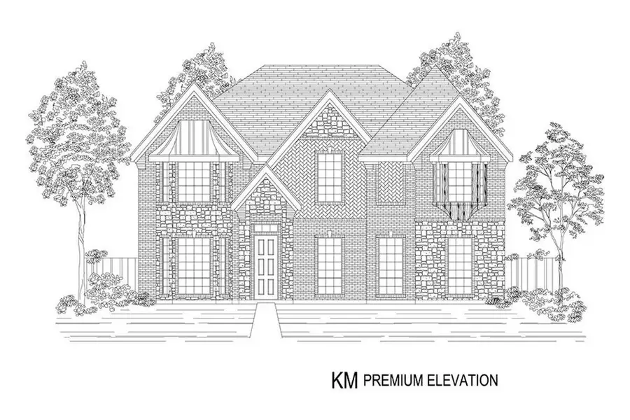Representative rendering of the exterior for the Stonehaven 45 2R-CW by First Texas Homes (Image 3). Representative rendering of the exterior for the Stonehaven 45 2R-CW by First Texas Homes (Image 3).