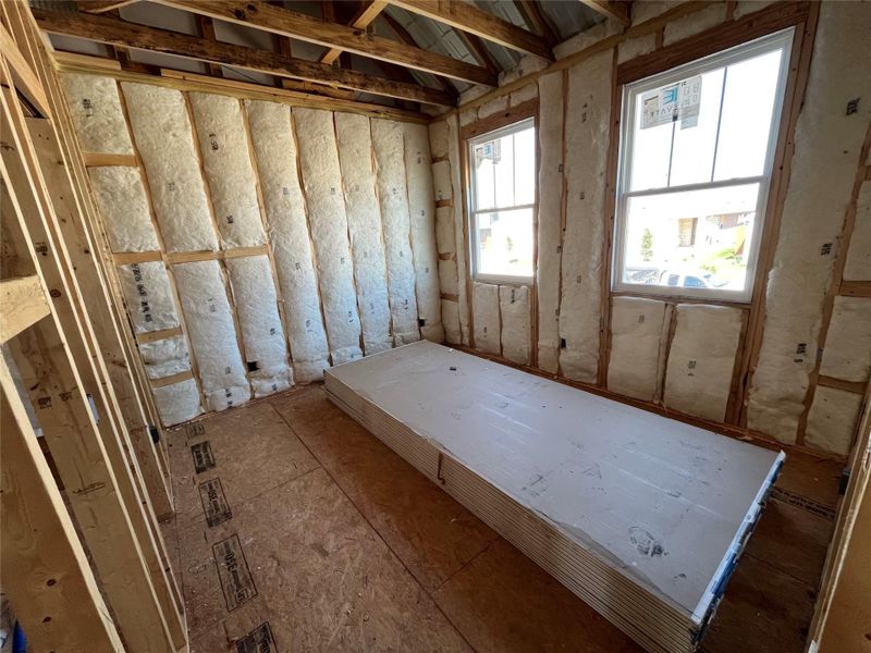 In-progress construction of a new home in The Cottages at Lariat, Liberty Hill, TX (Image 28).