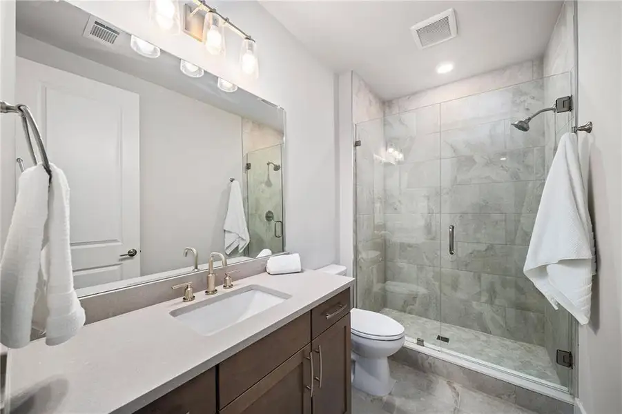 Furnished interior view inside a new home in Manning on the Square, Alpharetta (Image 13).