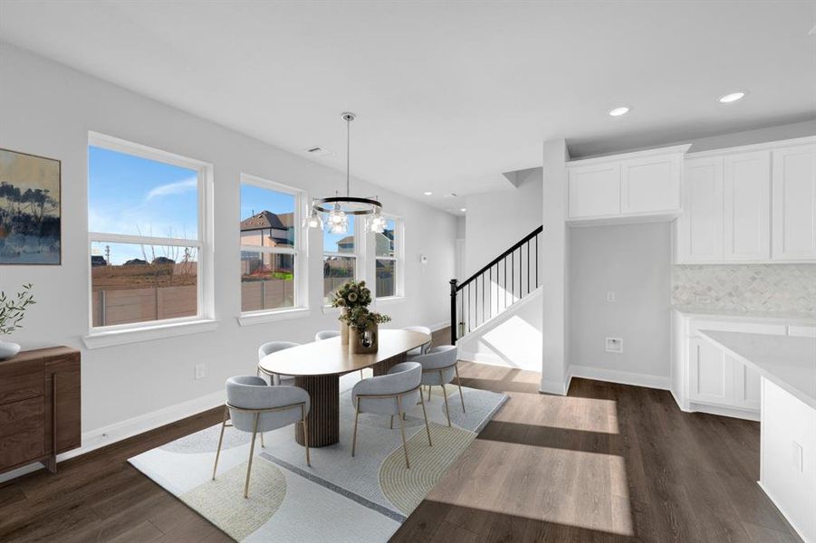 Furnished interior view inside a new home in Painted Tree Woodland West – Cottages, McKinney (Image 5).