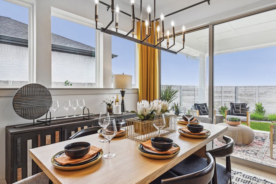 Furnished interior view inside a new home in Painted Tree - Classic Series, McKinney (Image 5). Furnished interior view inside a new home in Painted Tree - Classic Series, McKinney (Image 5).