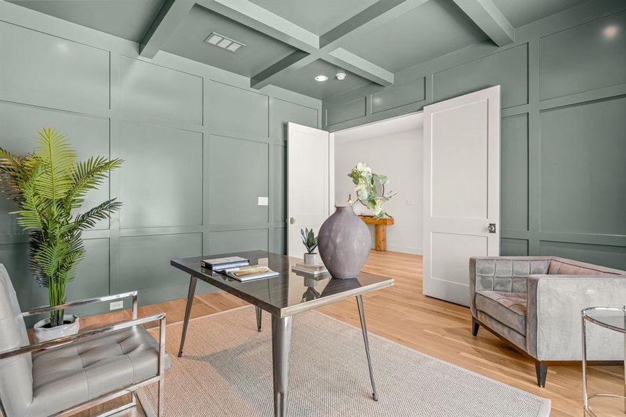 Furnished interior view inside a new home in , Fort Worth (Image 10).