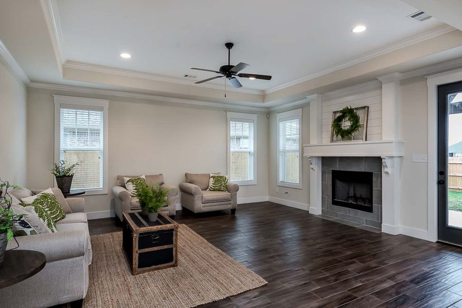 Representative furnished interior of a home built from the The Emily by Reece Homes in Harvest Meadows, Bryan (Image 15).