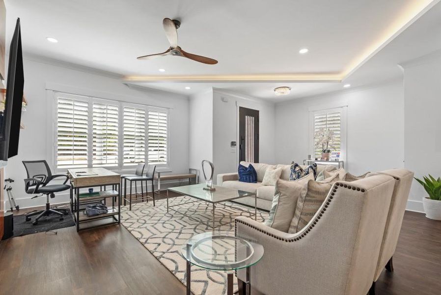 Furnished interior view inside a new home in , Stockbridge (Image 18).
