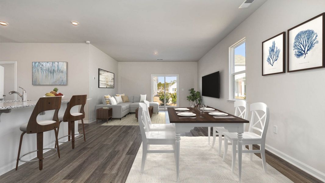 Furnished interior view inside a new home in Sandridge Park, Little River (Image 11).