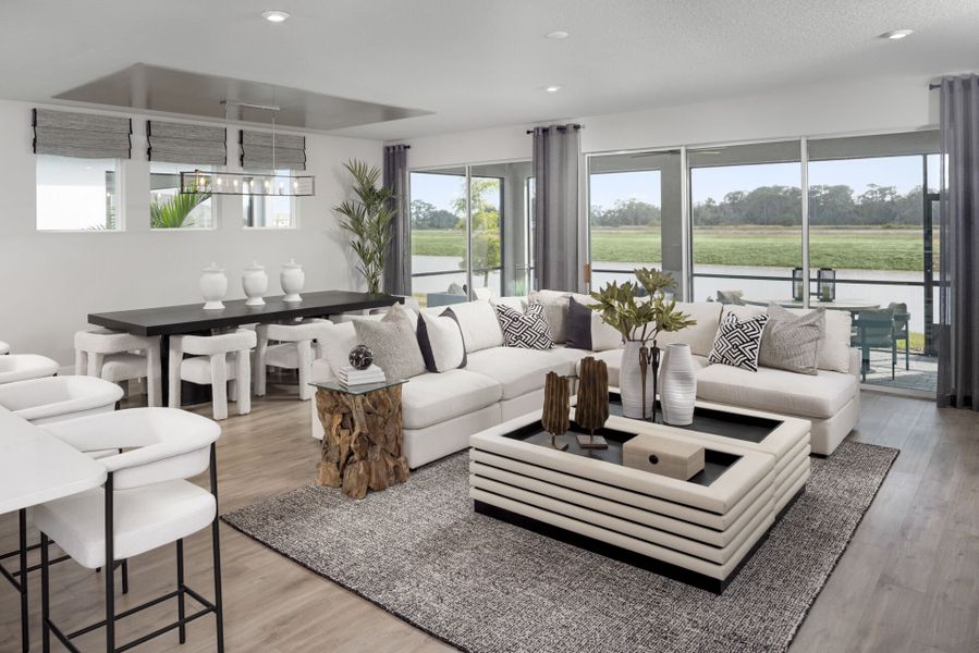 Representative furnished interior of a home built from the Terra Rosa II by Mattamy Homes in Pasadena Ridge, Zephyrhills (Image 6).