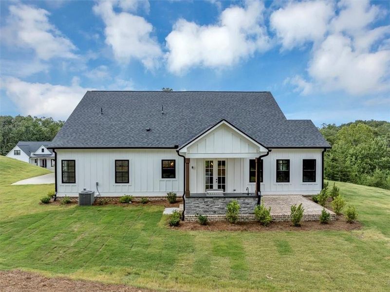 Front exterior of a new home in , Ball Ground, GA, highlighting curb appeal (Image 30).