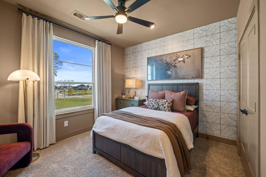 Representative furnished interior of a home built from the Rivercrest – 60s & 65s Lot by Chesmar Homes in Riceland, Mont Belvieu (Image 38).