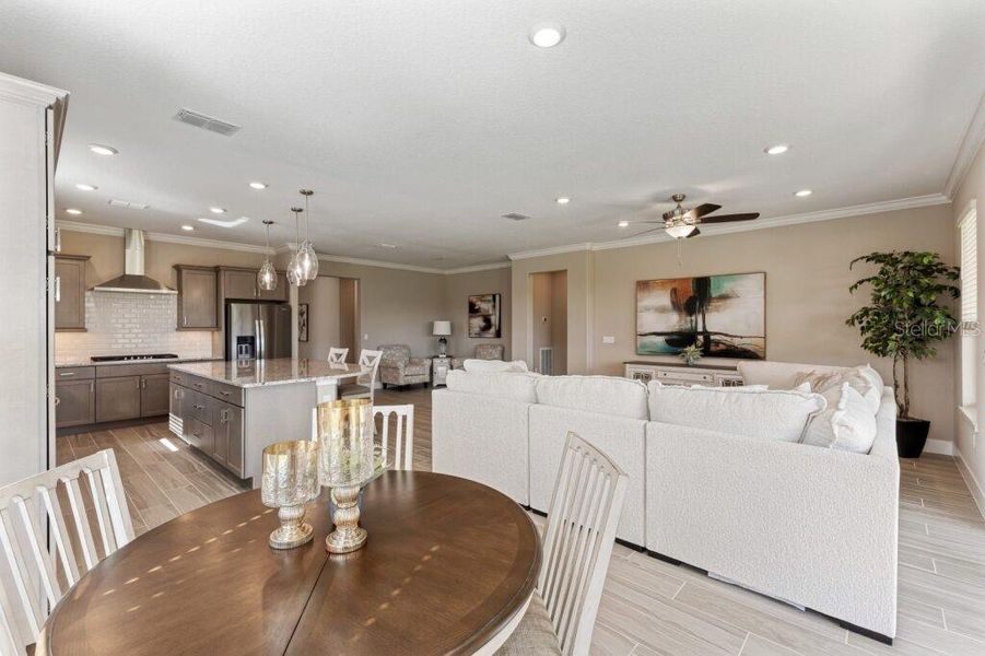 Furnished interior view inside a new home in Ocala Preserve, Ocala (Image 10). Furnished interior view inside a new home in Ocala Preserve, Ocala (Image 10).