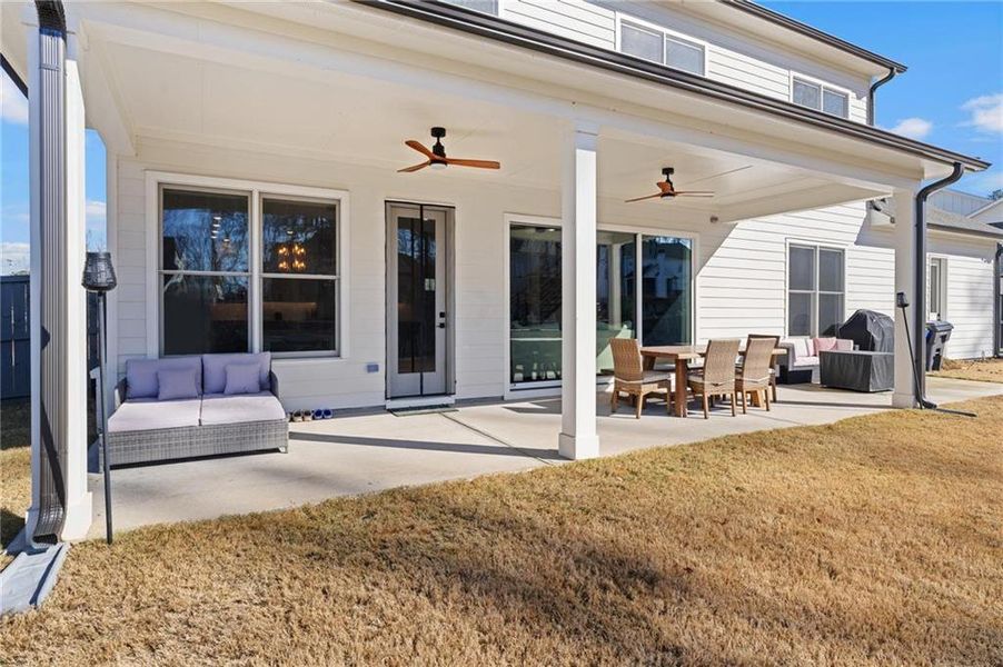 Exterior details and patio area of a home in , Marietta (Image 27).