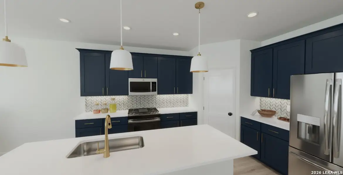 Furnished interior view inside a new home in The Wilder, Adkins (Image 4).
