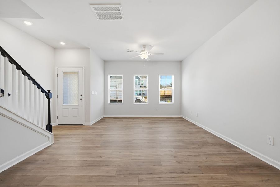 Spacious, unfurnished interior of a new home in Lakeview Village, Charlotte (Image 17). Spacious, unfurnished interior of a new home in Lakeview Village, Charlotte (Image 17).