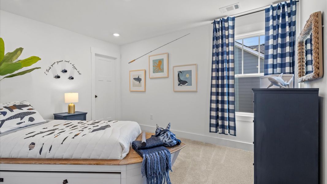 Representative furnished interior of a home built from the Kendrick by DRB Homes in Wells Crossing, Seneca (Image 17).