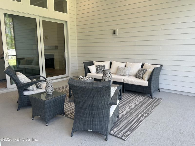 Exterior details and patio area of a home in SilverLeaf, St. Augustine (Image 3). Exterior details and patio area of a home in SilverLeaf, St. Augustine (Image 3).