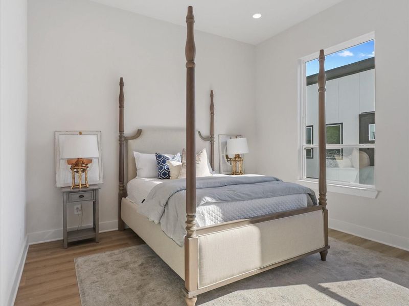 Furnished interior view inside a new home in , Houston (Image 17).