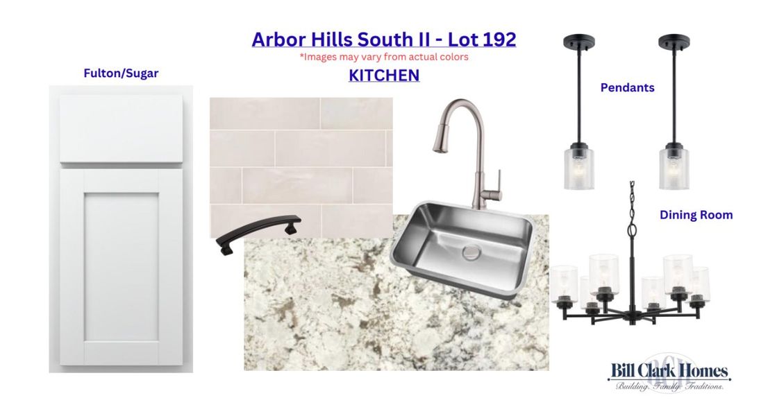 Sample of building materials used in homes in Arbor Hills South II, Greenville (Image 6).