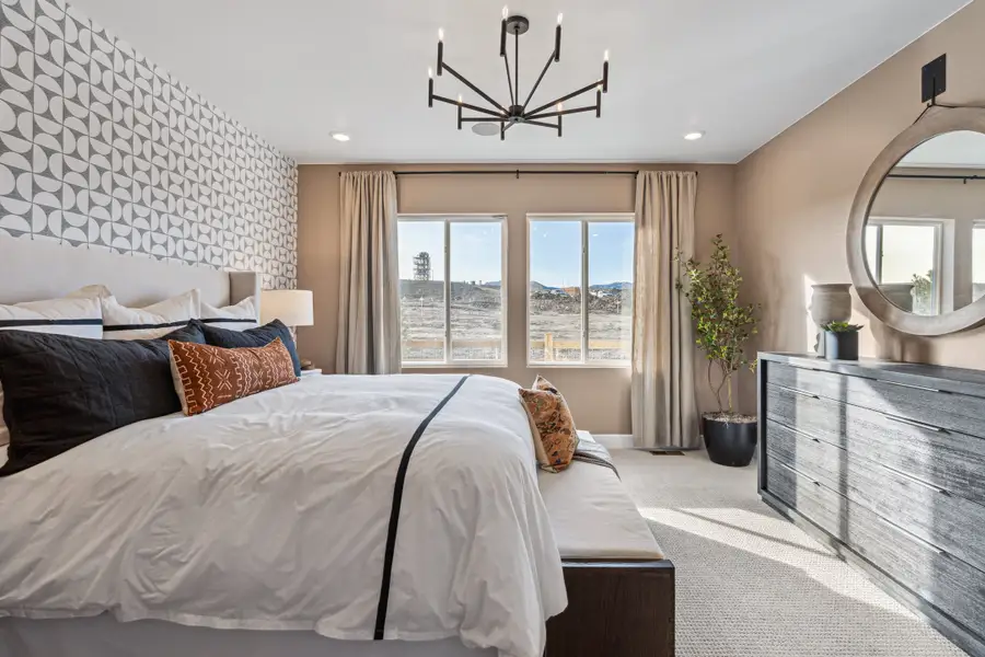 Furnished interior view inside a new home in Trailstone, Arvada (Image 39).