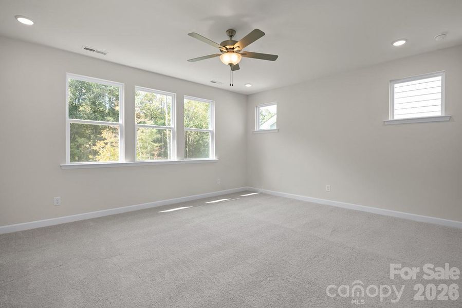 Example Owner's Suite (actual home has 10' high Tray Ceiling)