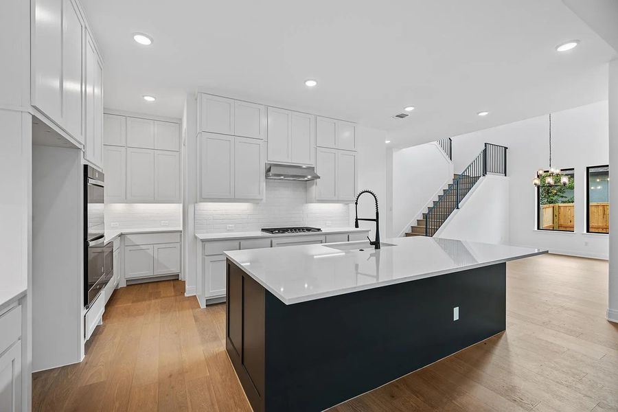 Furnished interior view inside a new home in Caliterra - 80', Dripping Springs (Image 10).