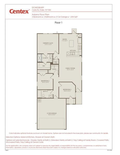 2D floor plan layout of this home in Stokesbury, Waller, TX (Image 2). 2D floor plan layout of this home in Stokesbury, Waller, TX (Image 2).